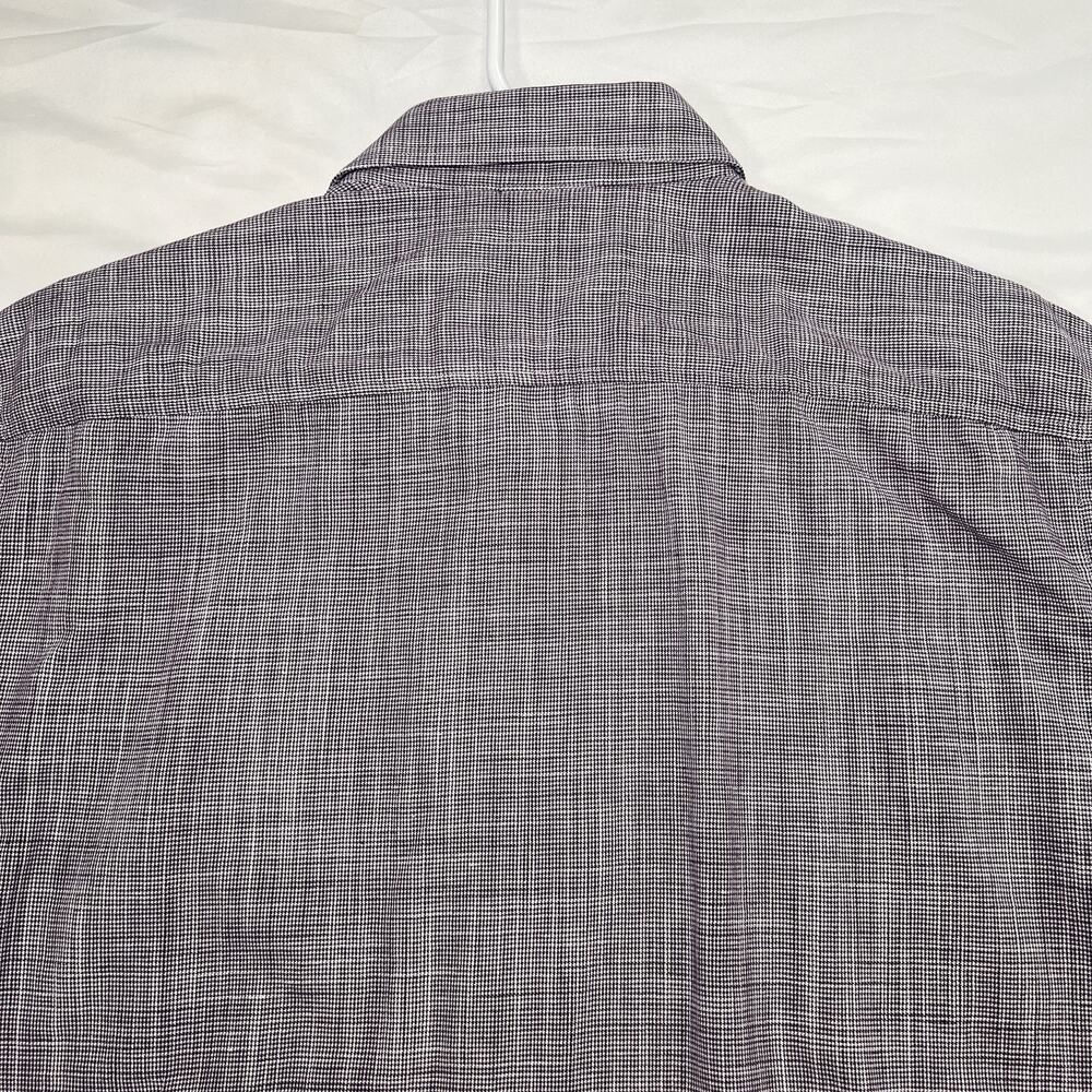 Robert Graham Modern Americana Shirt Size 2XL Purple Tailored Fit Linen Blend - Picture 10 of 14